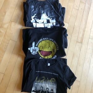 3 rock band shirt  bundle